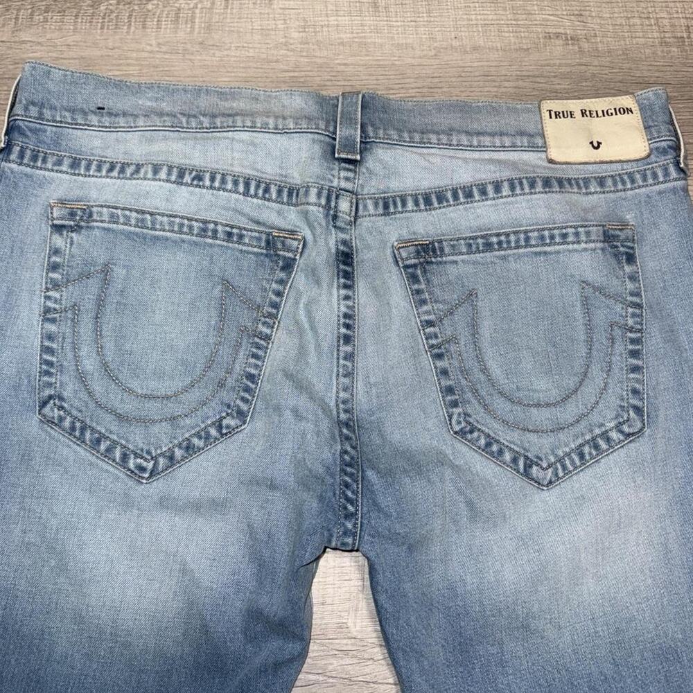 True Religion Distressed Blue Denim Jeans Size 40